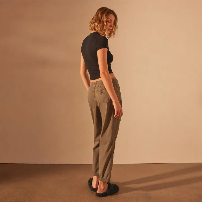 Women PantsDenim James Perse Micro Twill Casual Pant Army Green Pigment