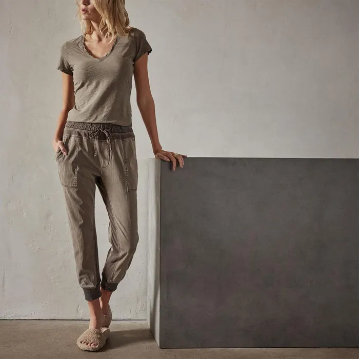 Women PantsDenim James Perse Mixed Media Pant Ammo Pigment