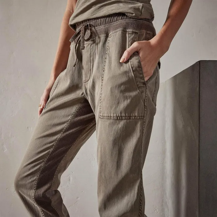 Women PantsDenim James Perse Mixed Media Pant Ammo Pigment