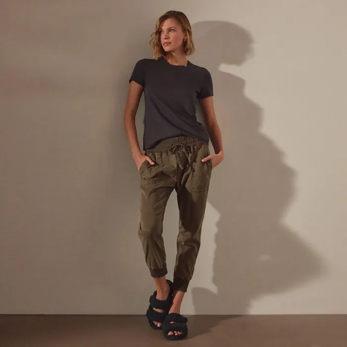 Women PantsDenim James Perse Mixed Media Pant Army Green Pigment