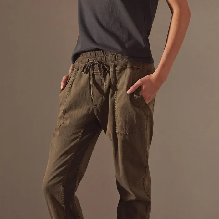 Women PantsDenim James Perse Mixed Media Pant Army Green Pigment