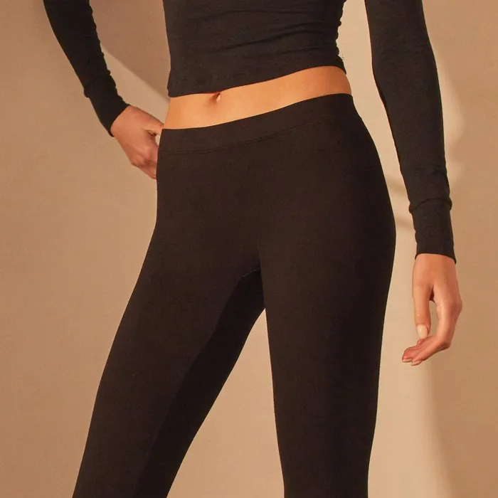 Women PantsDenim James Perse Stretch Jersey Long Legging Black