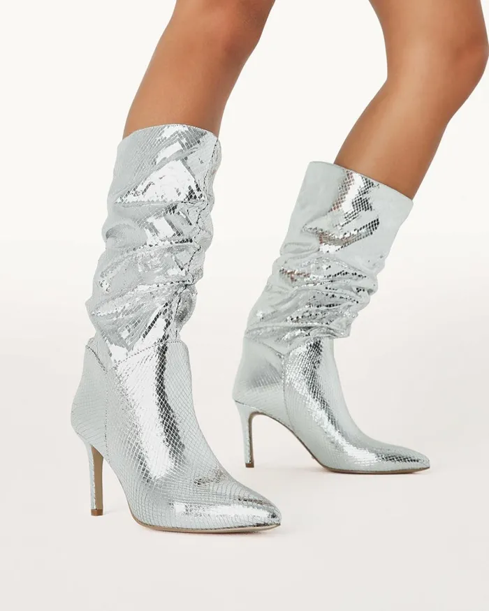 Women Party Heels Billini JENNIFER 8211 SILVER SCALE 8211 Boots 8211 BILLINI USA