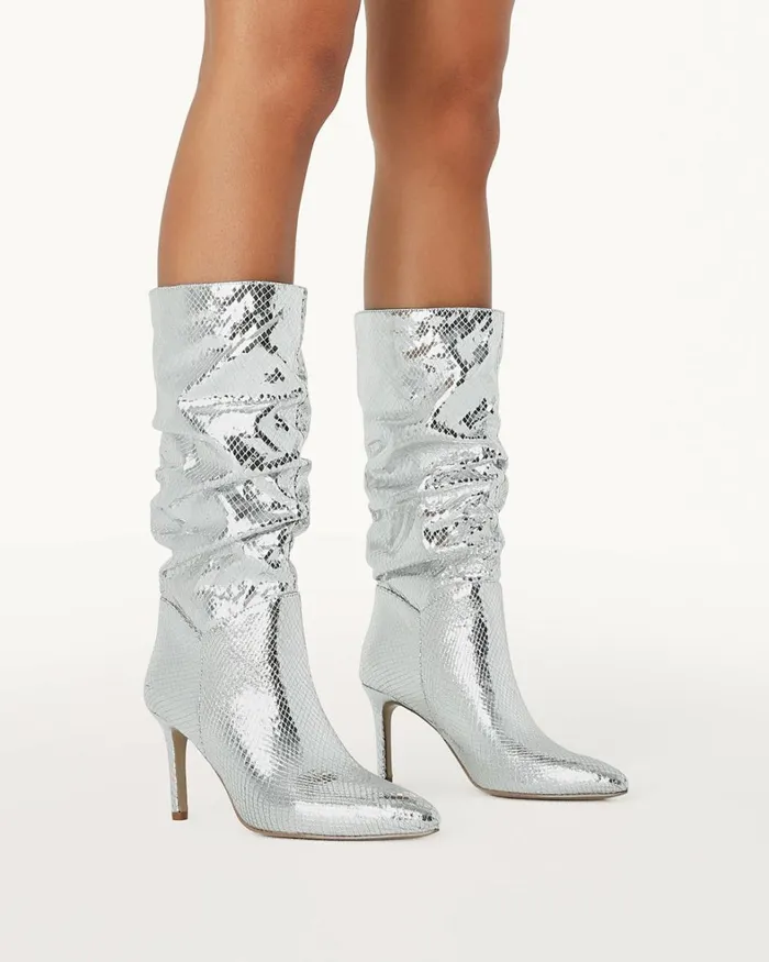 Women Party Heels Billini JENNIFER 8211 SILVER SCALE 8211 Boots 8211 BILLINI USA