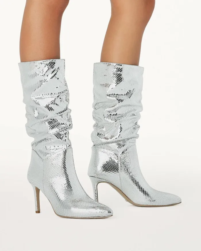 Women Party Heels Billini JENNIFER 8211 SILVER SCALE 8211 Boots 8211 BILLINI USA