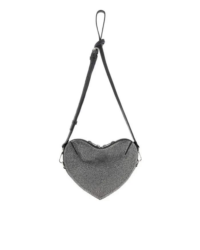 Women Party Heels Billini LELLO CROSS BODY BAG 8211 BLACKSILVER DIAMANTE