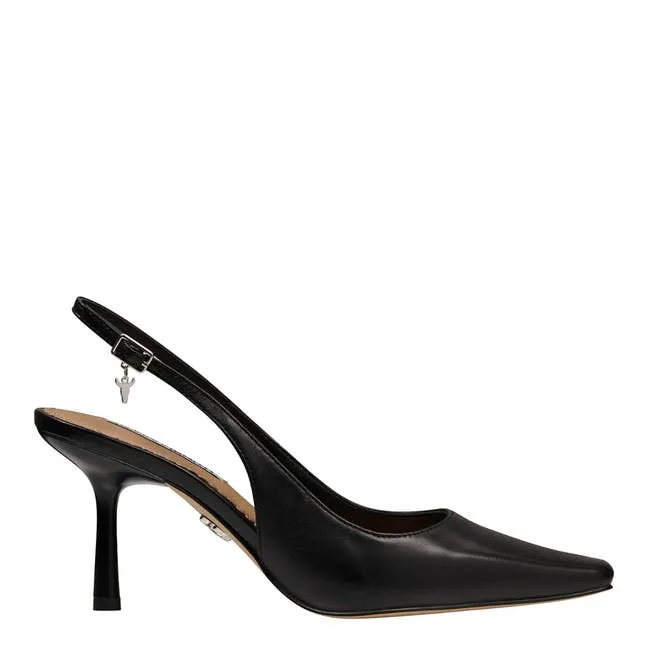 Women Pastime Black Leather Heels Windsor Smith Heels