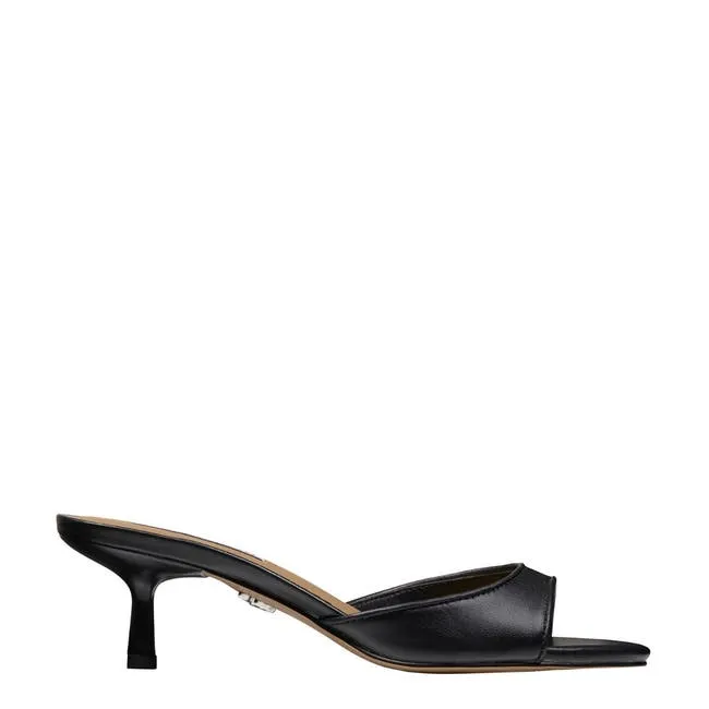 Women Pursue Black Leather Heels Windsor Smith Heels