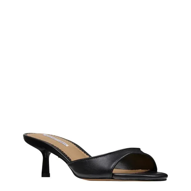 Women Pursue Black Leather Heels Windsor Smith Heels