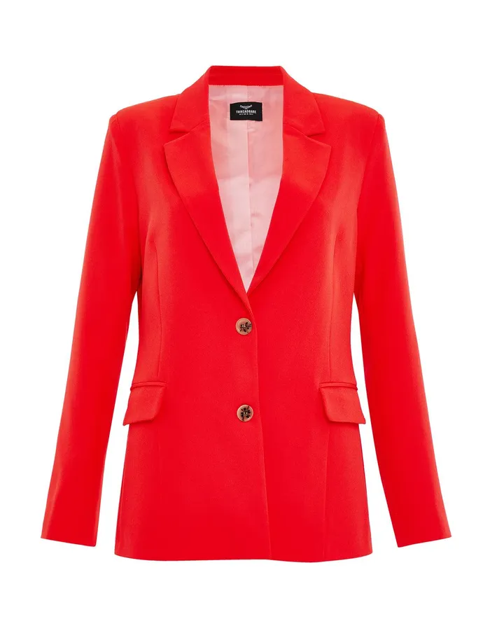 Women Red Single Breasted Relaxed Fit Blazer Red Threadbare Blazers Women Red Single Breasted Relaxed Fit Blazer Red Threadbare Blazers