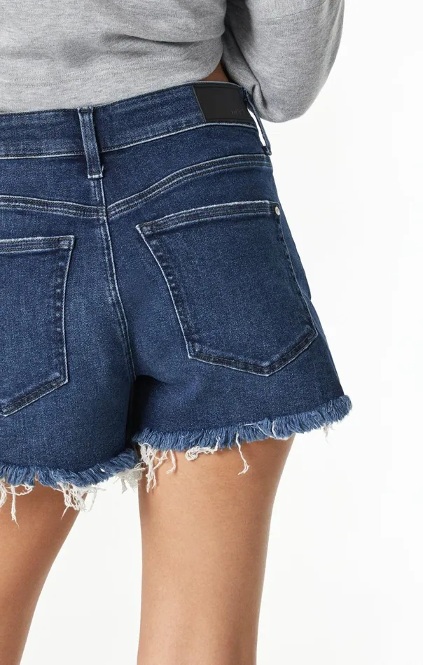 Women Rosie Boyfriend Shorts In Rinse LA Blue Mavi Jeans Shorts Women Rosie Boyfriend Shorts In Rinse LA Blue Mavi Jeans Shorts