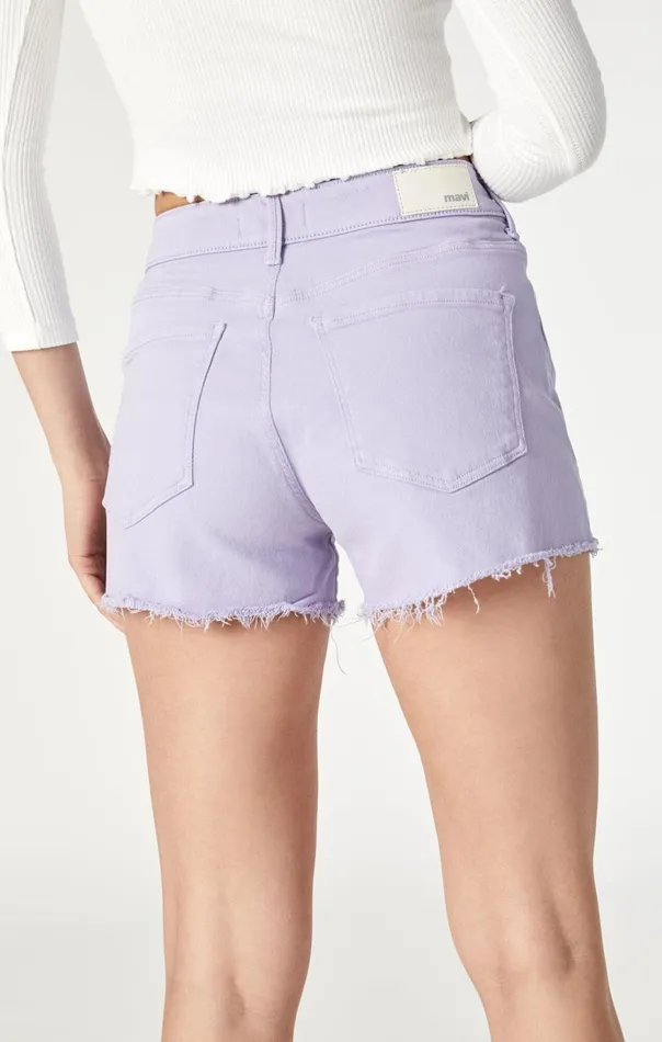 Women Rosie HighRise Boyfriend Shorts In Purple Heather LA Blue Mavi Jeans Shorts Women Rosie HighRise Boyfriend Shorts In Purple Heather LA Blue Mavi Jeans Shorts