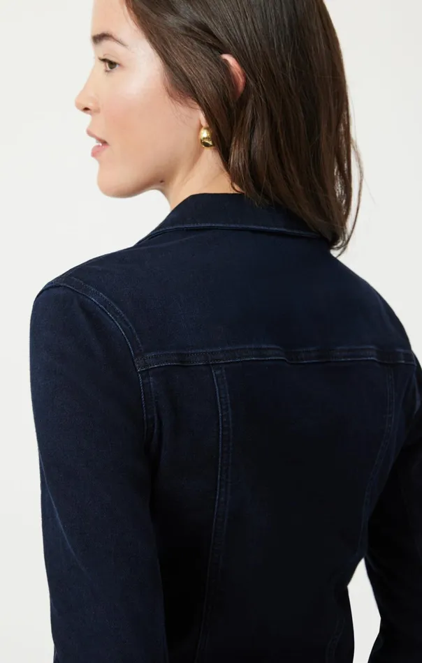 Women Samantha Jacket In Midnight Feather Blue Mavi Jeans Jackets Women Samantha Jacket In Midnight Feather Blue Mavi Jeans Jackets