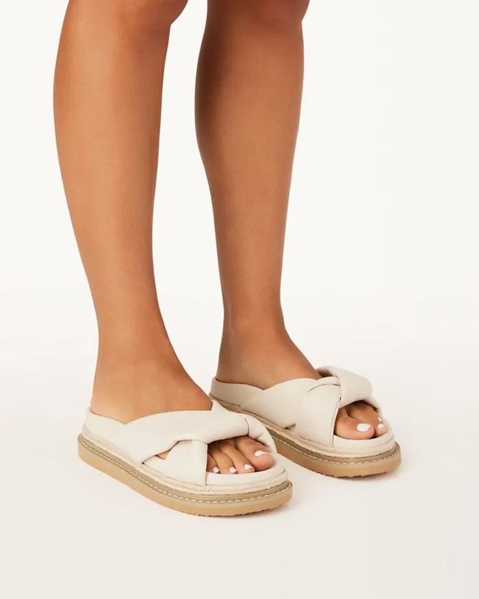 Women Sandals and Slides Billini AILANI 8211 BONE