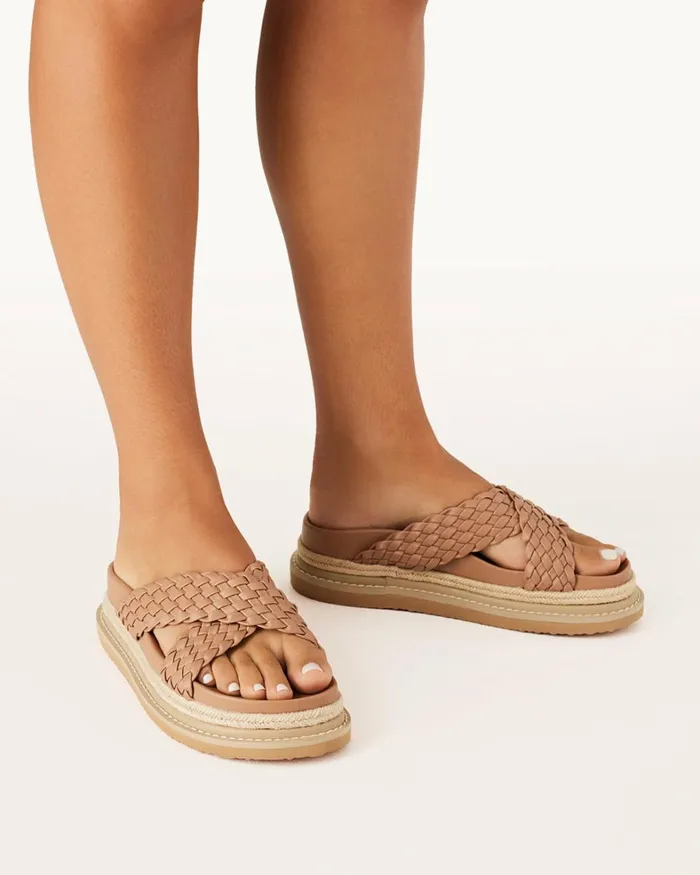 Women Sandals and Slides Billini ALLYRA 8211 DARK SAND