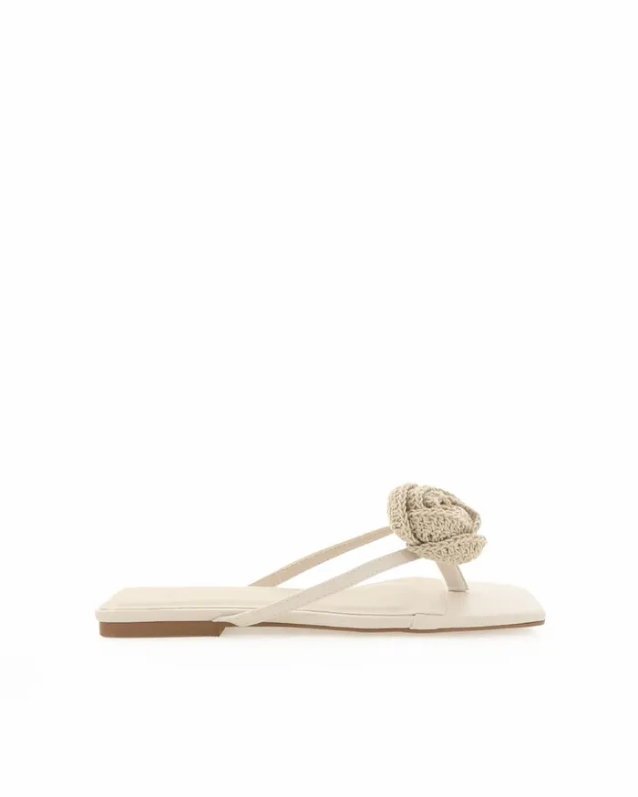Women Sandals and Slides Billini IDELLA 8211 CREAM CROCHET 8211 Sandals 8211 BILLINI USA