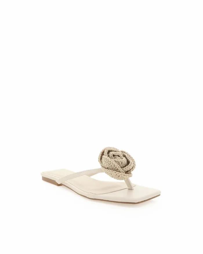 Women Sandals and Slides Billini IDELLA 8211 CREAM CROCHET 8211 Sandals 8211 BILLINI USA