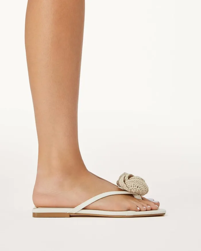 Women Sandals and Slides Billini IDELLA 8211 CREAM CROCHET 8211 Sandals 8211 BILLINI USA