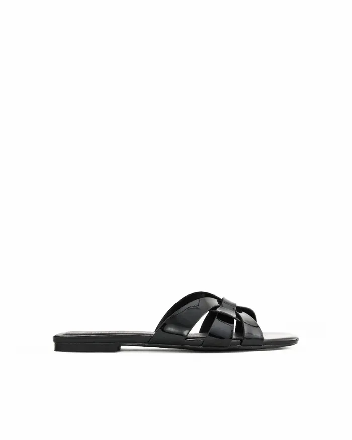 Women Sandals and Slides Billini RYLEY 8211 BLACK PATENT
