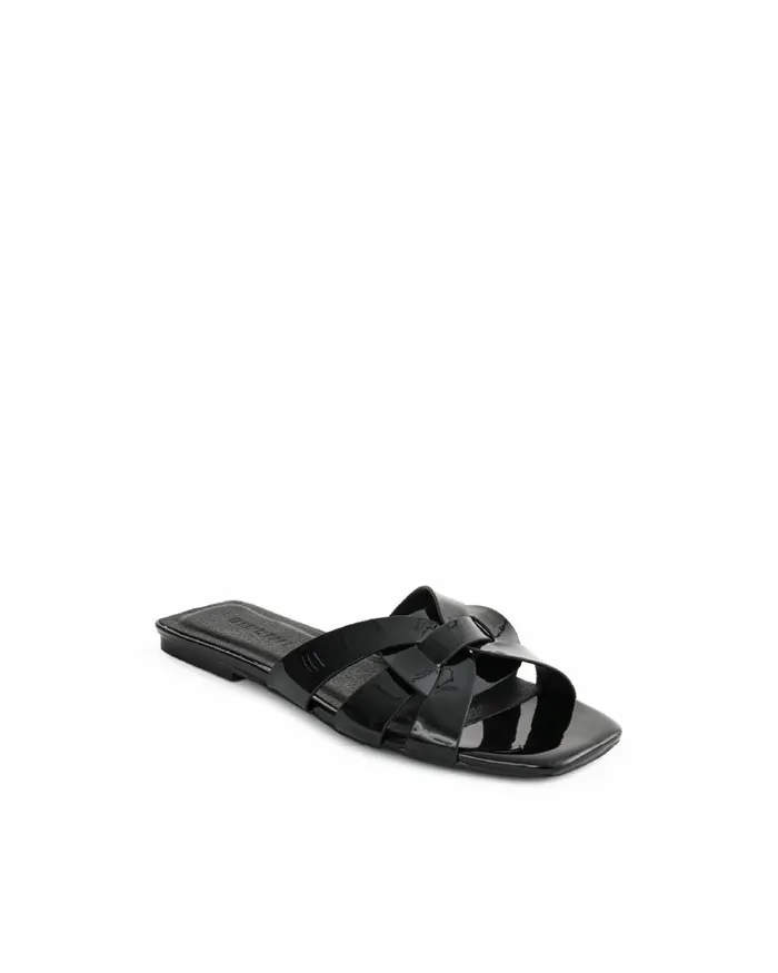 Women Sandals and Slides Billini RYLEY 8211 BLACK PATENT
