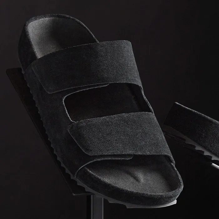 Women Sandals James Perse Women039S Double Strap Suede Slide Black