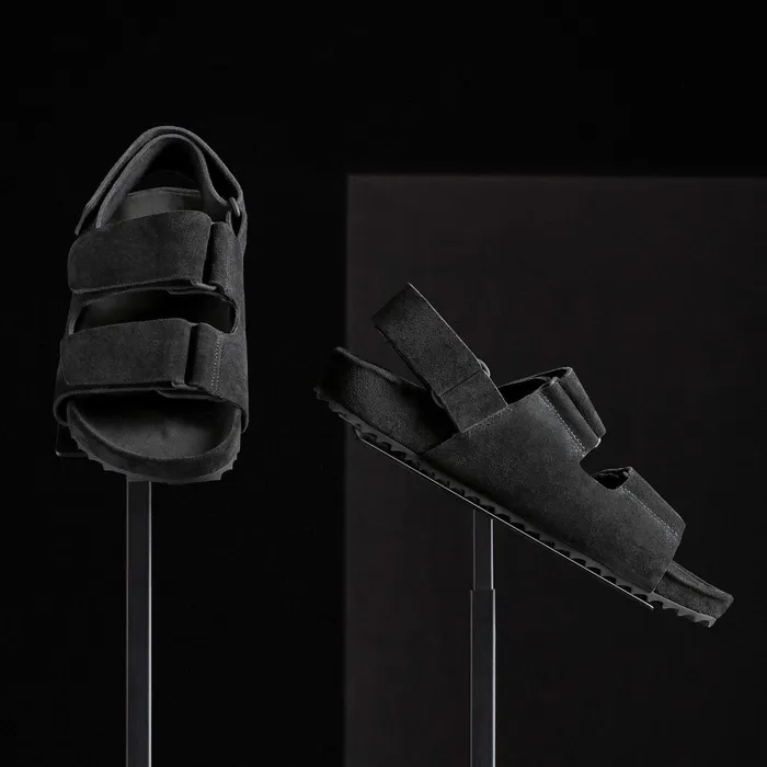 Women Sandals James Perse Women039S Double Strap Velcro Sandal Black