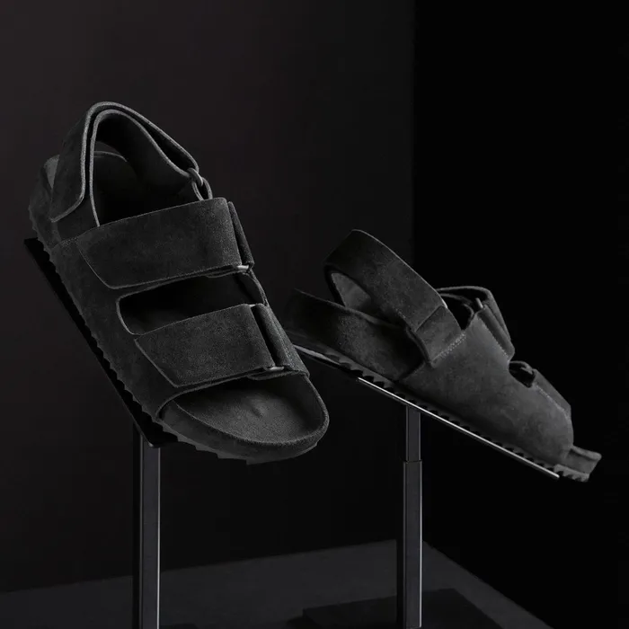Women Sandals James Perse Women039S Double Strap Velcro Sandal Black
