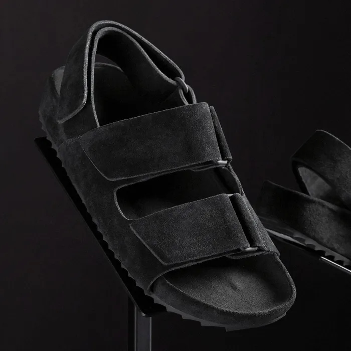 Women Sandals James Perse Women039S Double Strap Velcro Sandal Black