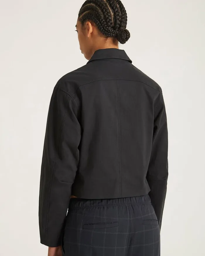 Women Saturdays NYC Outerwear Jiao Sanded Twill Jacket Black
