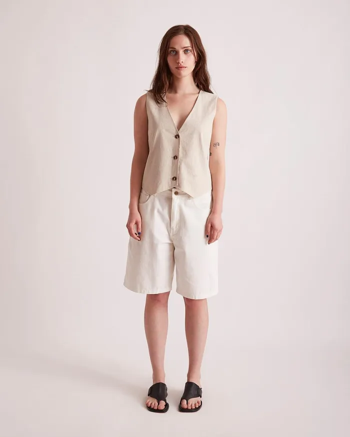 Women Saturdays NYC Shirts Jane Vest Natural Women Saturdays NYC Shirts Jane Vest Natural