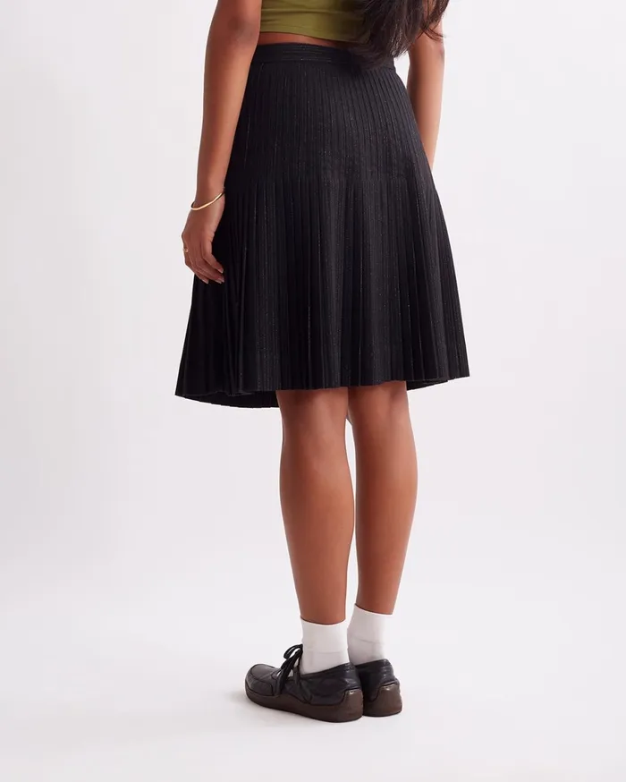 Women Saturdays NYC Skirts Selena Pleated Skirt Black Women Saturdays NYC Skirts Selena Pleated Skirt Black
