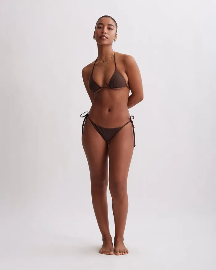 Women Saturdays NYC Swimwear Mantini String Bikini Bottom Sepia Women Saturdays NYC Swimwear Mantini String Bikini Bottom Sepia