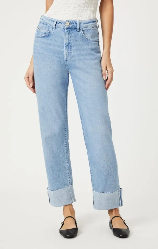 Women Savannah Cuffed Straight Leg In Natural Light Denim Mavi Jeans Denim Women Savannah Cuffed Straight Leg In Natural Light Denim Mavi Jeans Denim