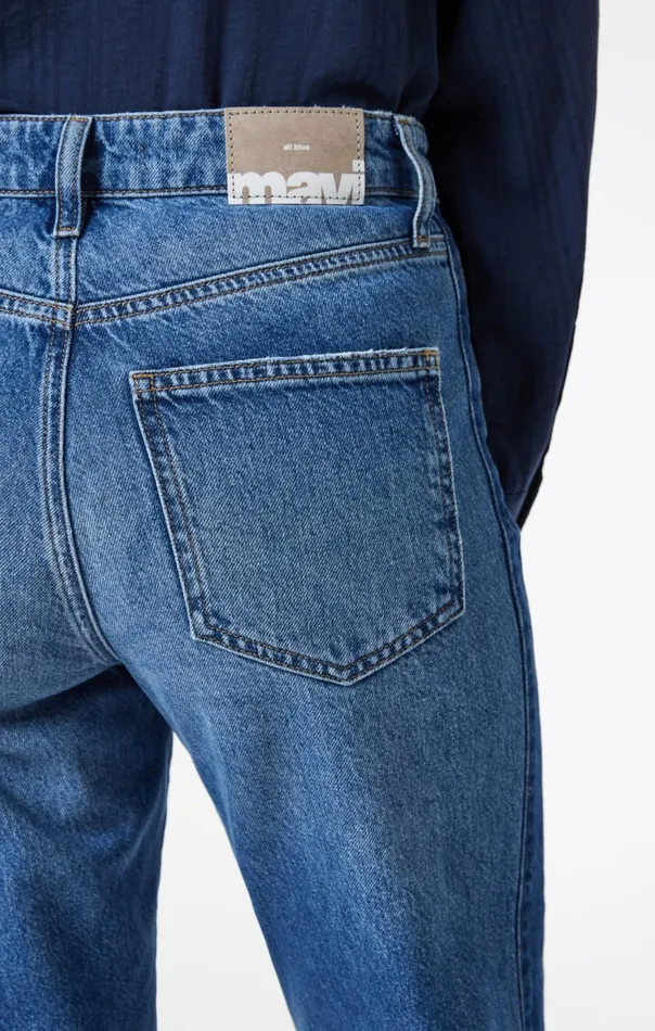 Women Savannah Straight Leg In Mix Blue Blocking Mavi Jeans Denim Women Savannah Straight Leg In Mix Blue Blocking Mavi Jeans Denim