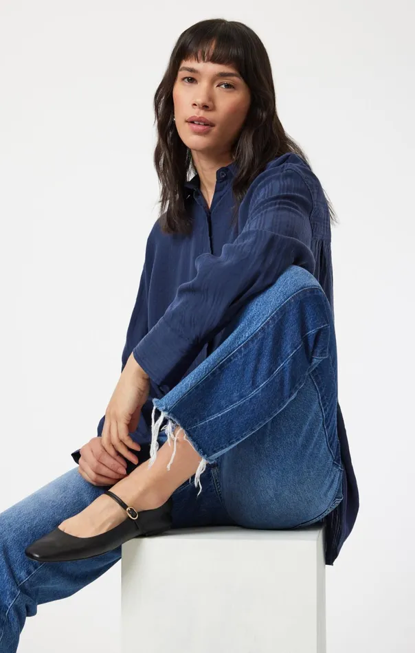Women Savannah Straight Leg In Mix Blue Blocking Mavi Jeans Denim Women Savannah Straight Leg In Mix Blue Blocking Mavi Jeans Denim