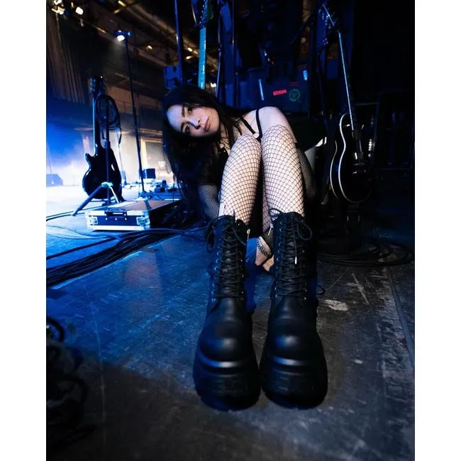 Women Screaming Black Platform Boots Windsor Smith Platforms