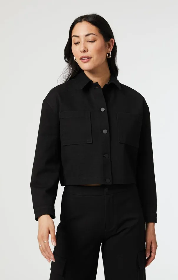 Women Shirley Jacket In Black Move Stretch Mavi Jeans Jackets