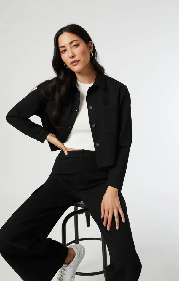 Women Shirley Jacket In Black Move Stretch Mavi Jeans Jackets Women Shirley Jacket In Black Move Stretch Mavi Jeans Jackets