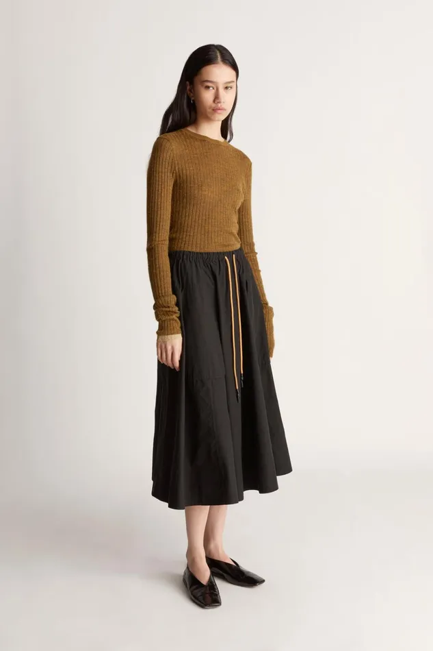 Women Skirts Lee Mathews Evette Midi Skirt Black