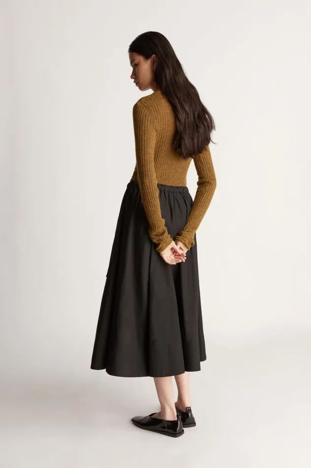 Women Skirts Lee Mathews Evette Midi Skirt Black