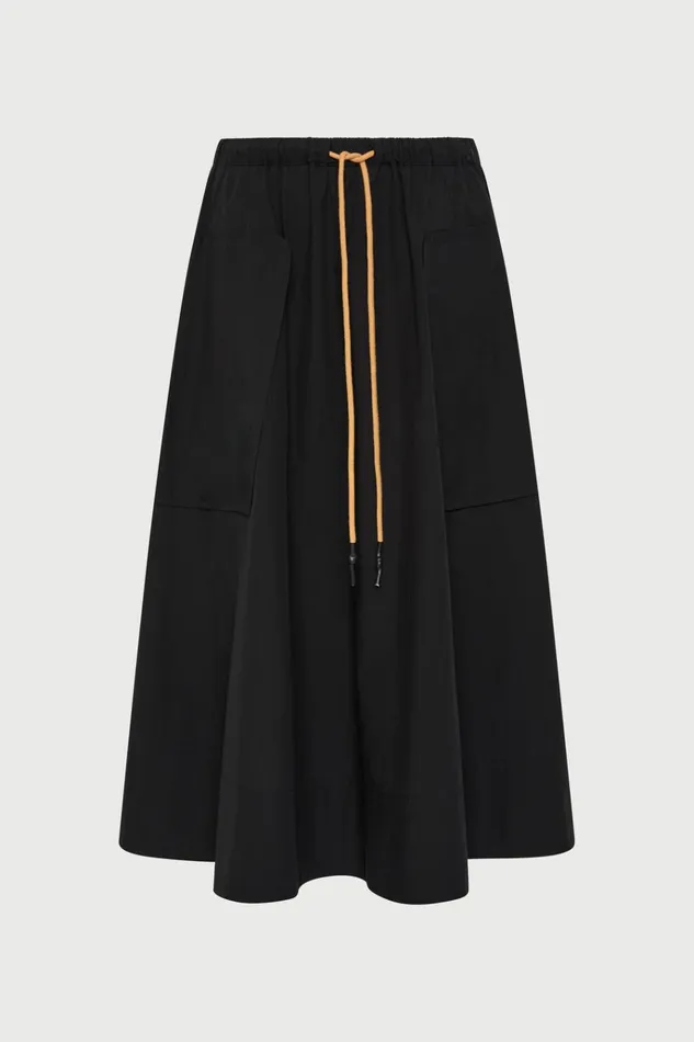 Women Skirts Lee Mathews Evette Midi Skirt Black