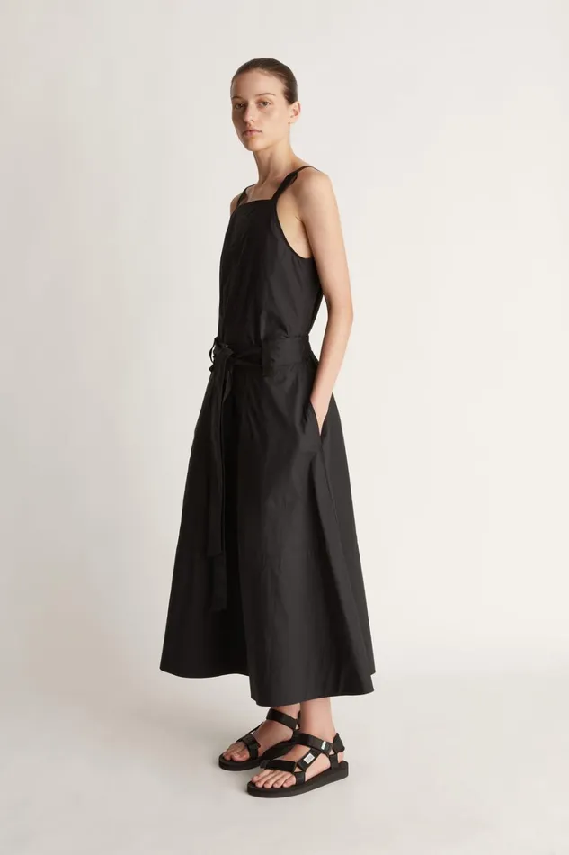 Women Skirts Lee Mathews LM Poplin Flare Skirt Black