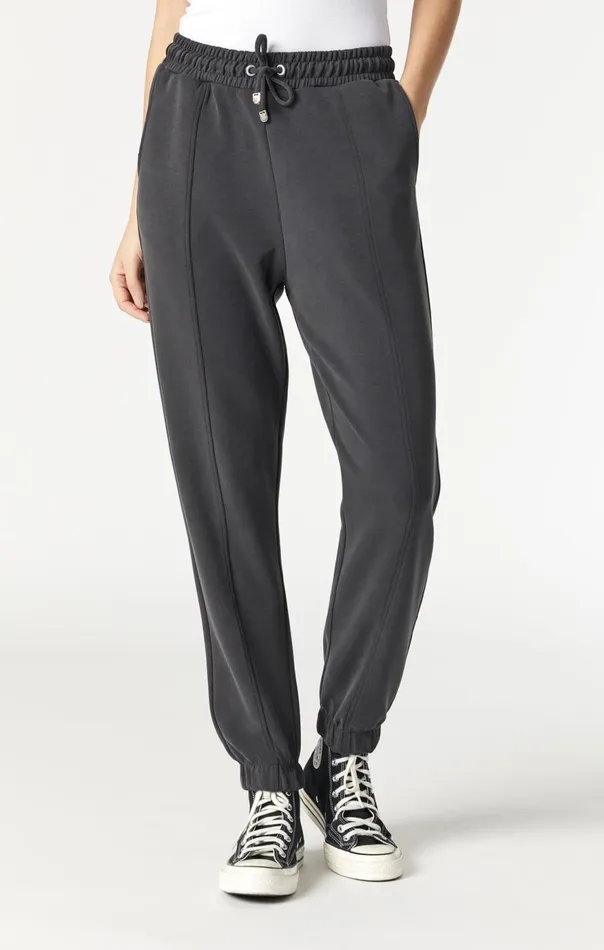 Women Slim Straight Sweatpants In Black Mavi Jeans Pants Women Slim Straight Sweatpants In Black Mavi Jeans Pants