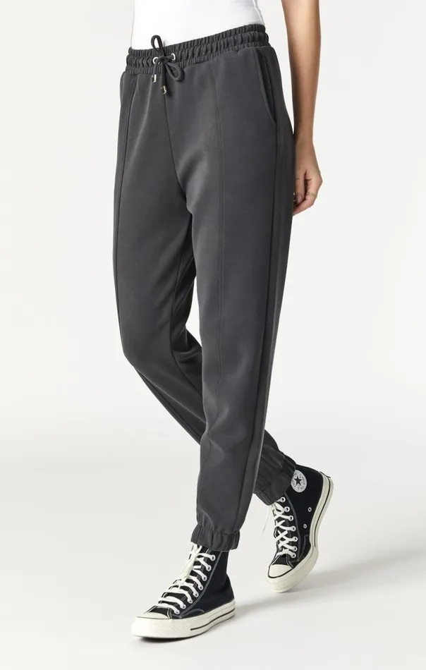 Women Slim Straight Sweatpants In Black Mavi Jeans Pants Women Slim Straight Sweatpants In Black Mavi Jeans Pants