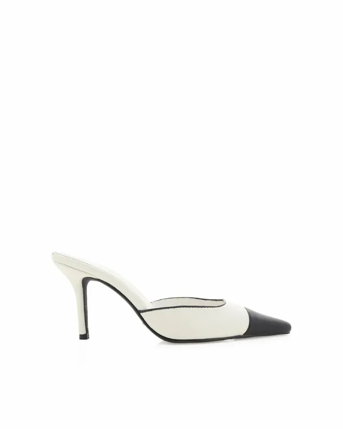 Women Stiletto Heels Billini AMEARE 8211 WHITEBLACK