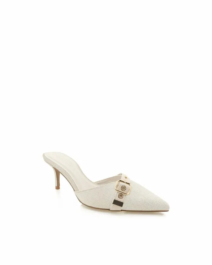 Women Stiletto Heels Billini DAIJA 8211 IVORY LINEN