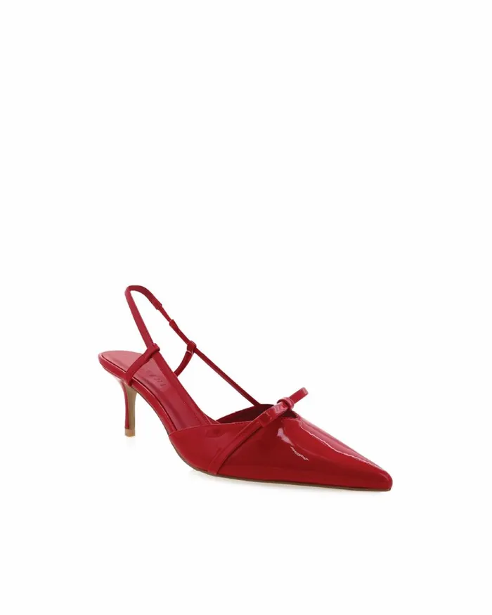 Women Stiletto Heels Billini DAISY 8211 SCARLET PATENT