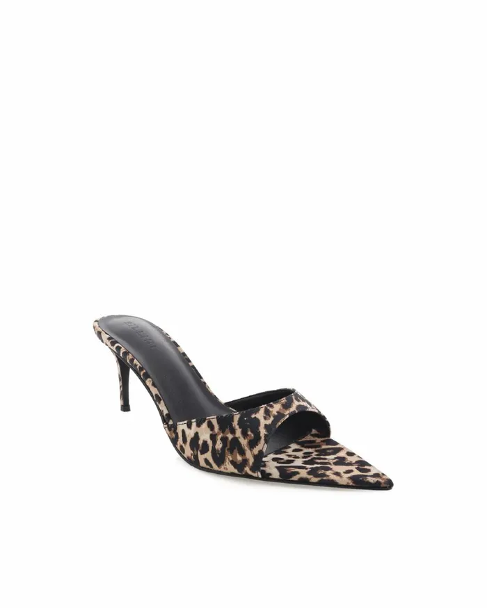 Women Stiletto Heels Billini ENSLEY 8211 LEOPARD SATIN