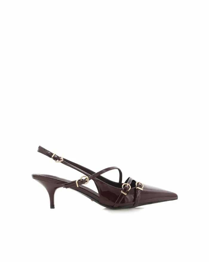 Women Stiletto Heels Billini JEANI 8211 WINE PATENT