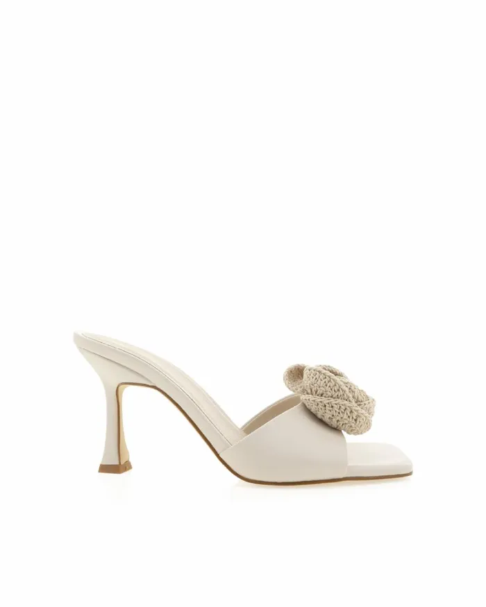 Women Stiletto Heels Billini QUINELLA 8211 CREAM CROCHET